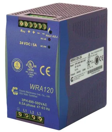 Produktfoto 1 von Chinfa WRA 120 DIN-Schienen Netzteil Geschalteter Modus 400V ac AC / 10 A 12V dc DC 120 W