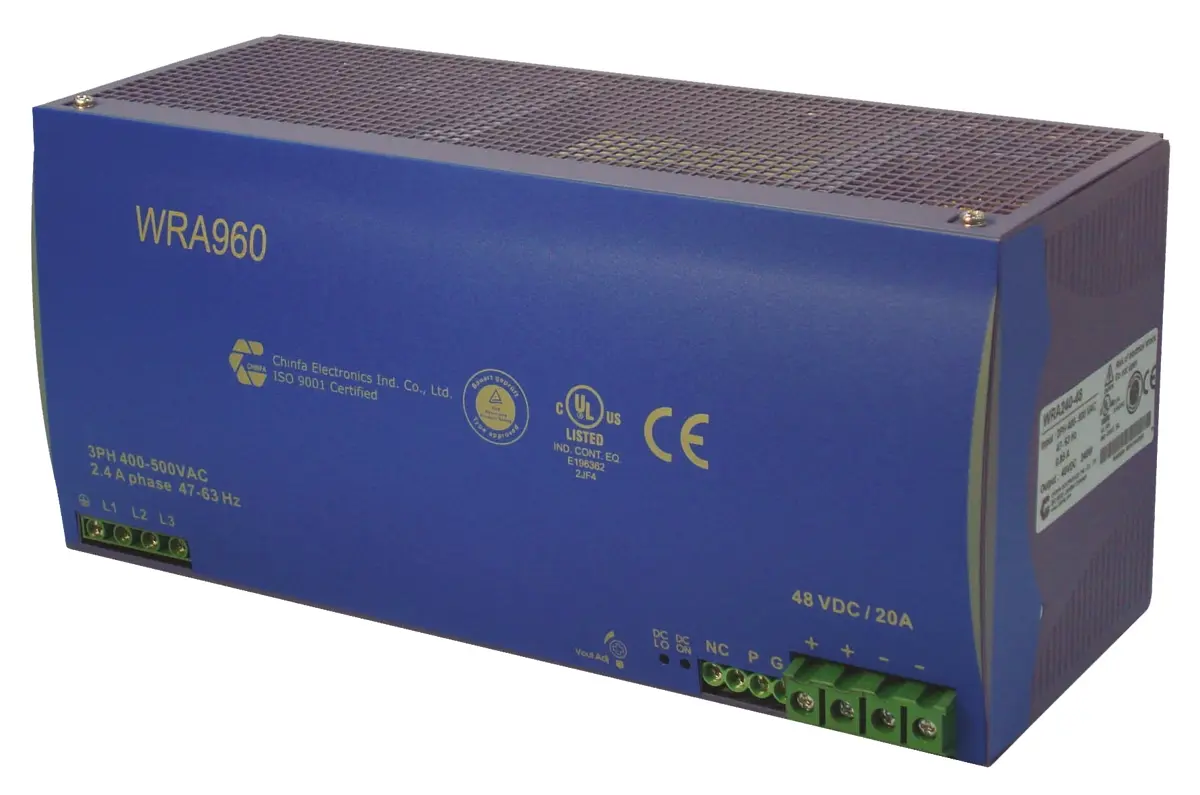 Produktfoto 1 von Chinfa WRA 960 DIN-Schienen Netzteil Getaktet 24V dc / 40A 960W 400V ac