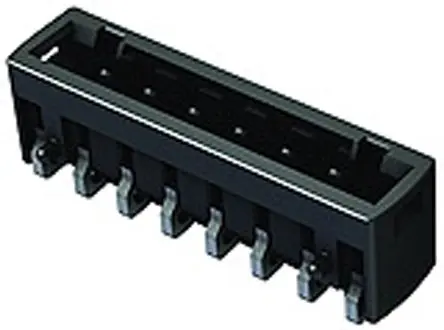 Produktfoto 1 von HARTING Har-Flexicon Leiterplattenleiste Gerade, 4-polig / 1-reihig, Raster 2.54 mm Raster Oberfläche, Ummantelt