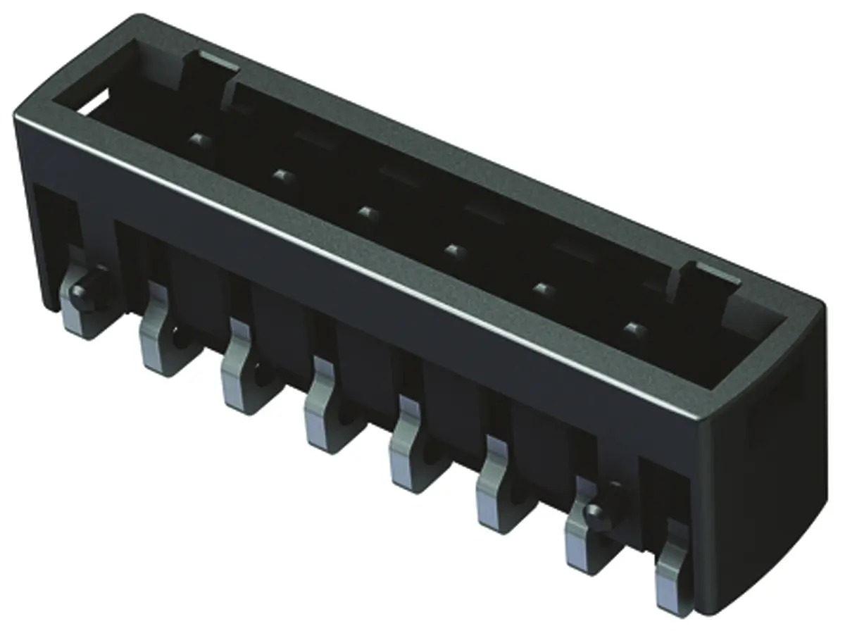 HARTING Har-Flexicon Leiterplattenleiste Gerade, 2-polig / 1-reihig, Raster 2.54 mm Raster Oberfläche,