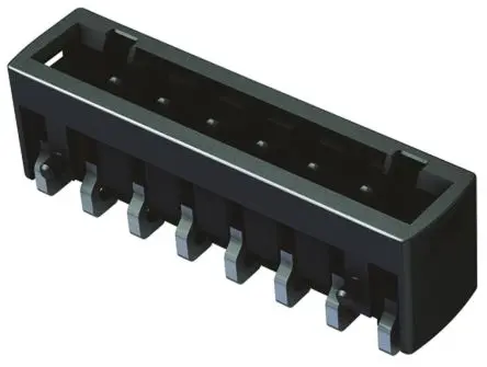 Produktfoto 1 von HARTING Har-Flexicon Leiterplattenleiste Gerade, 2-polig / 1-reihig, Raster 2.54 mm Raster Oberfläche,