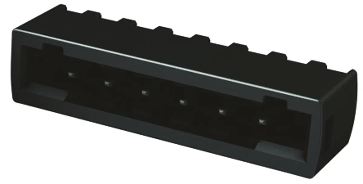 Produktfoto 1 von HARTING Har-Flexicon Leiterplattenleiste Gerade, 2-polig / 1-reihig, Raster 2.54 mm Raster Oberfläche,