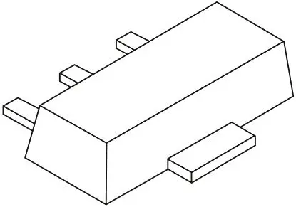 Produktfoto 1 von Nexperia Zenerdiode Einfach 1 Element/Chip Oberfläche 4.7 V 5 % / 1 W max, SOT-89 3-Pin