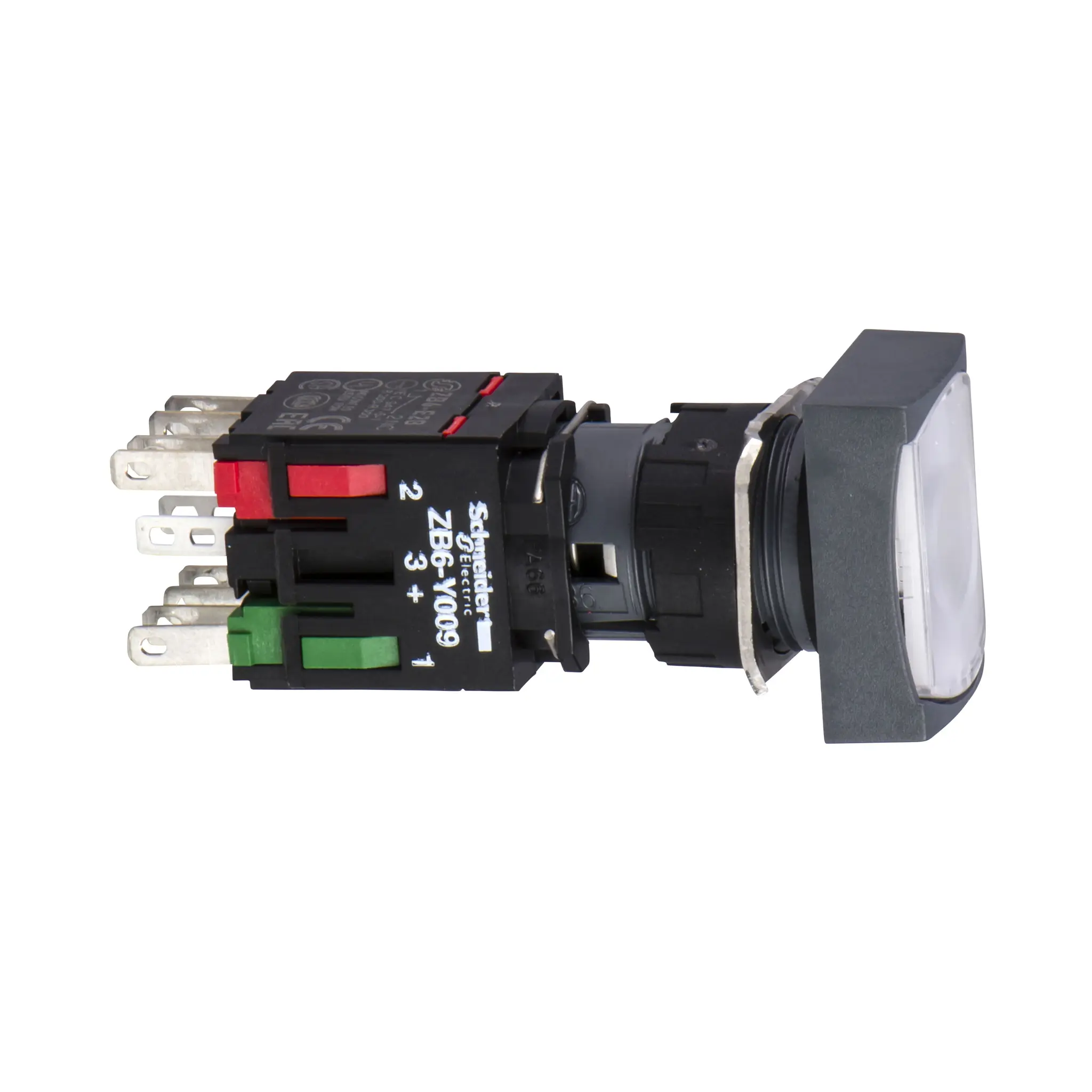 Schneider Electric Harmony Druckschalter Weiß Beleuchtet Federrückstellung Panel Ø 16 mm, 1 Schließer / 3A 24 V dc 24 V