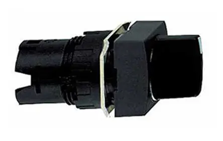 Produktfoto 1 von Schneider Electric Harmony XB6 Wählschalterkopf Schwarz 2-Positionen Standardgriff Rastend