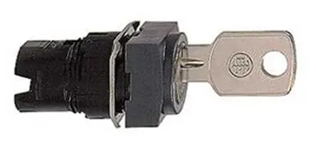 Produktfoto 1 von Schneider Electric Harmony Schlüsselschalterkopf 16 mm 2 Positionen Schwarz Rastung IP65