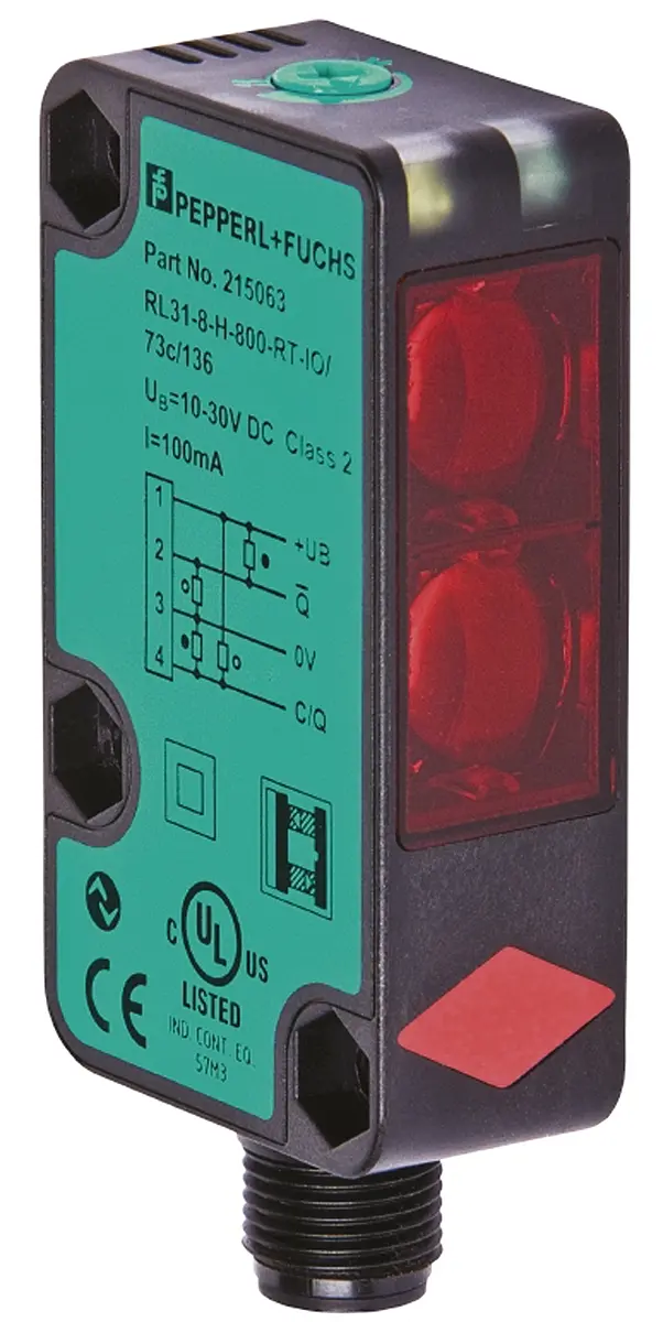 Produktfoto 1 von Pepperl + Fuchs Kubisch Optischer Sensor, Diffus, Push-Pull Ausgang