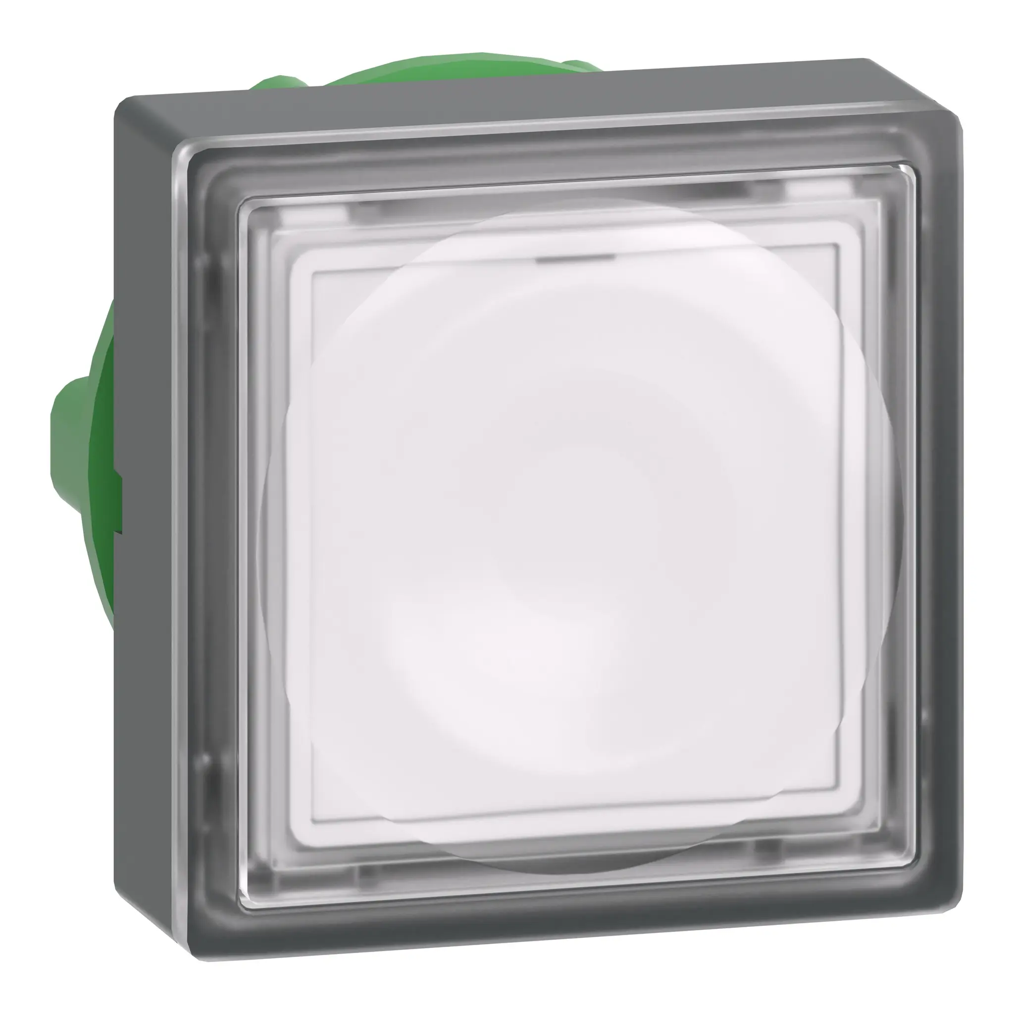 Produktfoto 1 von Schneider Electric Harmony Drucktastenkopf Ø 22 mm, Weiß Tastend Vierkant Vierkant Kunststoff, IP66