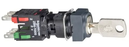 Produktfoto 1 von Schneider Electric Schlüsselschalter 2-Positionen 1 Schließer/1 Öffner IP66