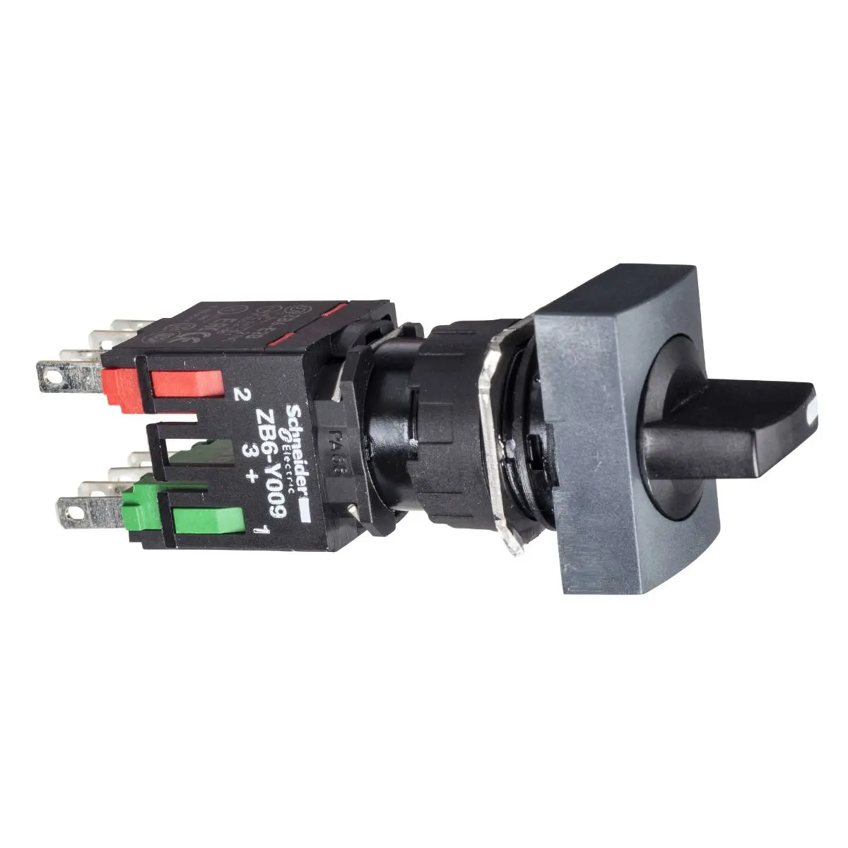 Produktfoto 1 von Schneider Electric Harmony XB6 Wahlschalter 3-Stufen Rastung, Griff IP65 Wurfwinkel 60 °