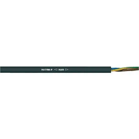 Lapp H07RN-F Netzkabel, 4-adrig Schwarz, 50 m, Gummi 60 °C