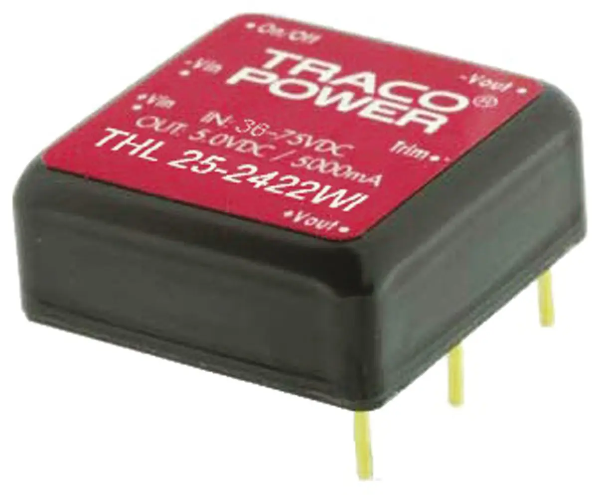 TRACOPOWER THL 25WI DC/DC-Wandler 25W 48 V dc IN, 12V dc OUT / 2.09A Durchsteckmontage 1.5kV dc isoliert