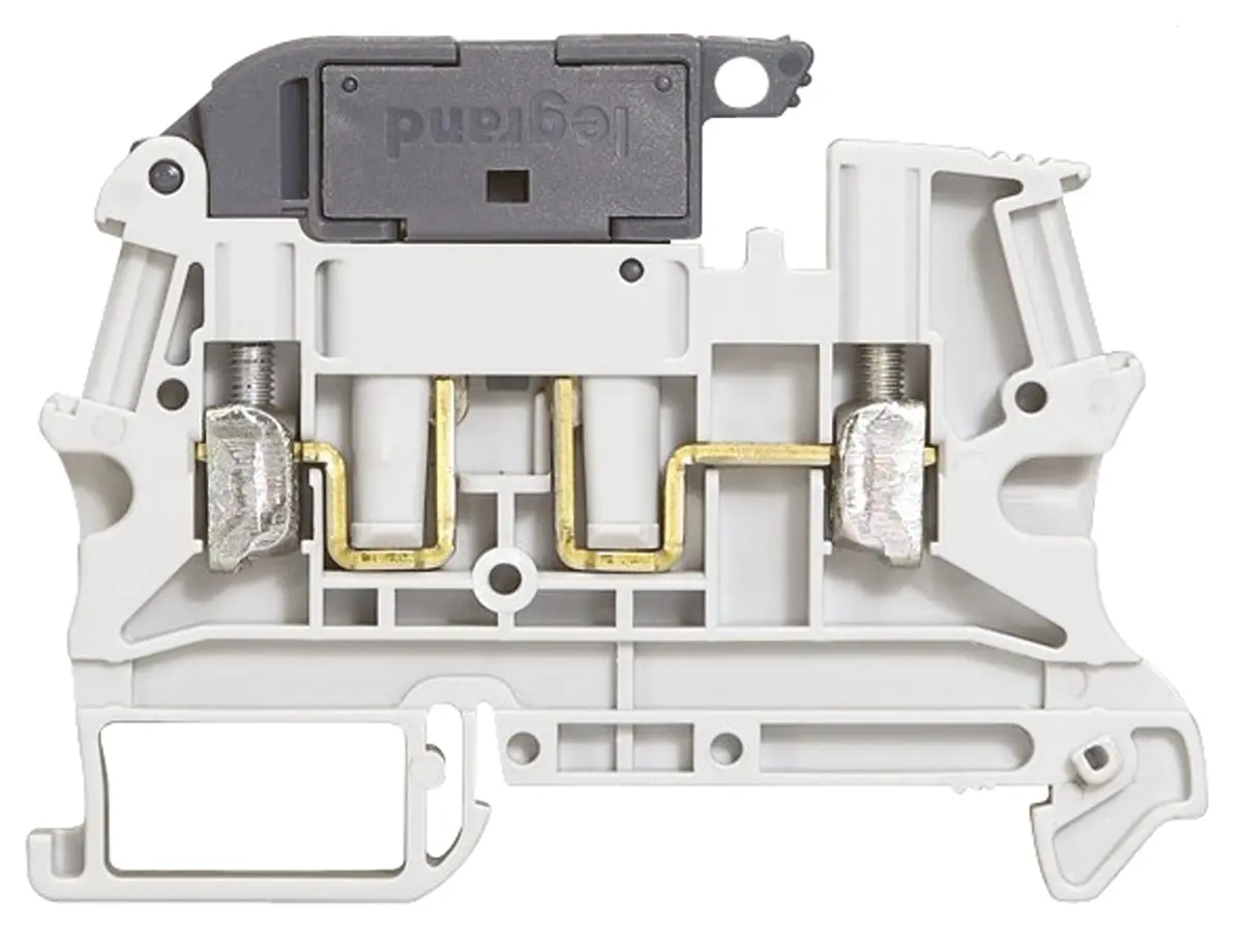 Produktfoto 1 von Legrand 371 Klemmlieste abtrennen Grau, 250V Schraubbefestigung Abgesichert ATEX