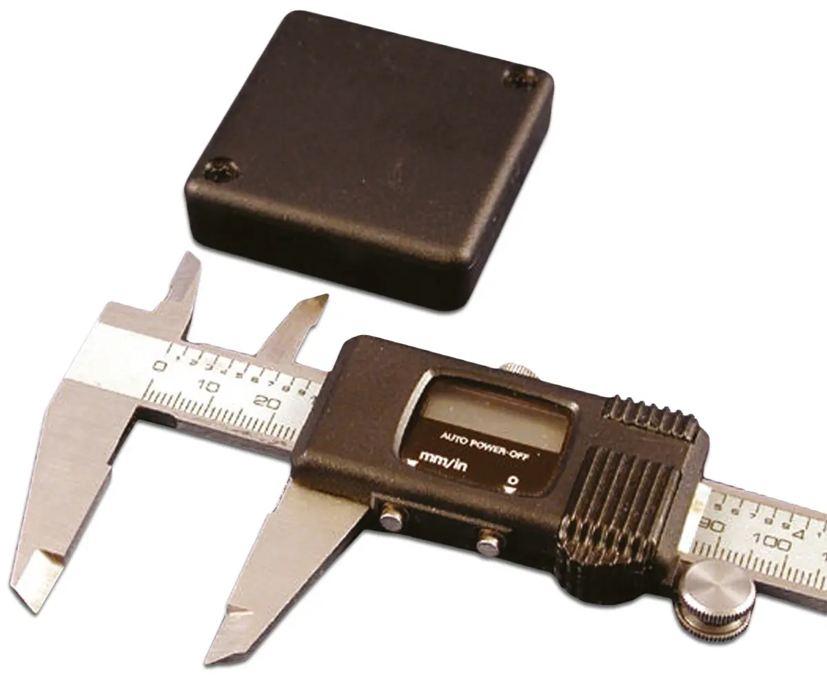 Produktfoto 1 von Hammond 1551; Gehäuse; ABS; Schwarz IP54 Breite 50 mm Höhe 15 mm Länge 50 mm