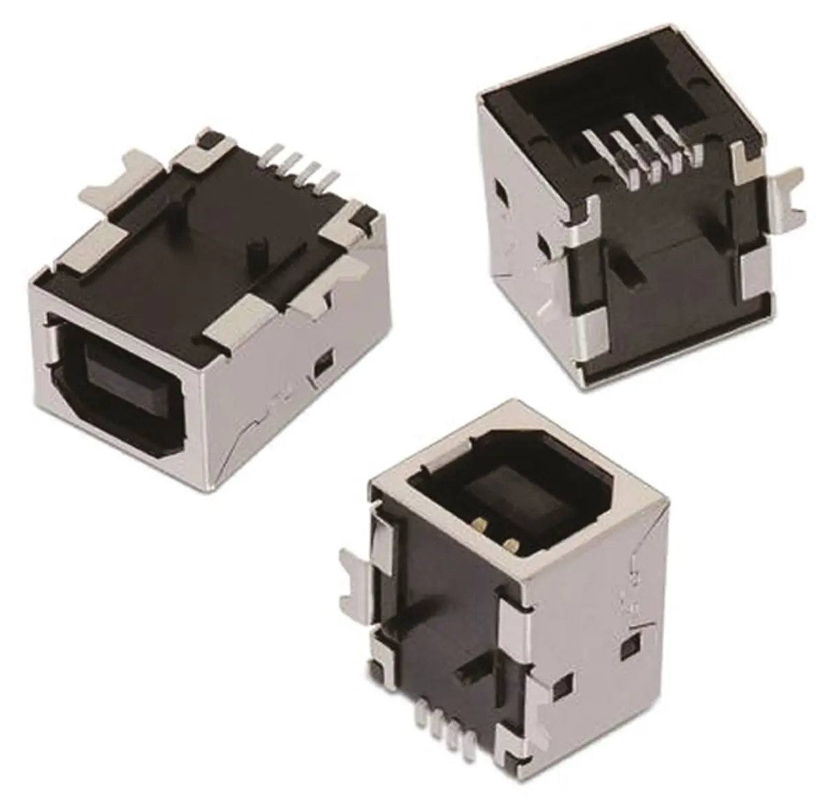 Produktfoto 1 von Wurth Elektronik, gewinkelt WR-COM USB-Steckverbinder Buchse USB-Typ B 1, Oberfläche USB 2.0