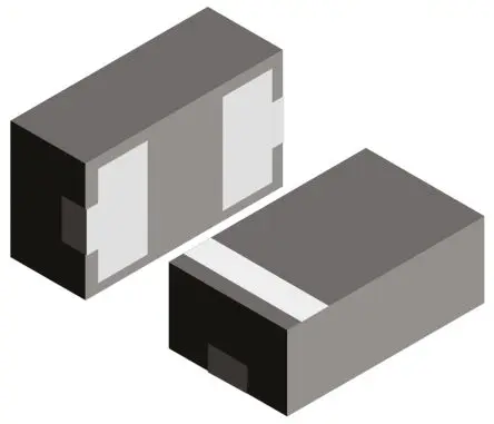 Produktfoto 1 von Vishay 2 ESD-Schutzdiode Bidirektional Doppelt 56 W 7 V min., 2-Pin, Oberfläche 5 V max LLP1006