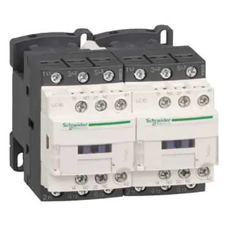 Produktfoto 1 von Schneider Electric TeSyS D Schütz 110V ac-Spule, 3-polig, 600V ac / 25 A 110V ac 11 kW 1 Schließer/1 Öffner Umkehrend