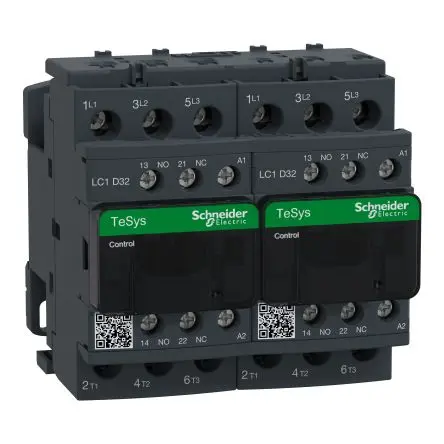 Produktfoto 1 von Schneider Electric TeSyS D Schütz 110V ac-Spule, 3-polig, 690V ac / 32 A 110V ac 15 kW 3 Schließer Umkehrend