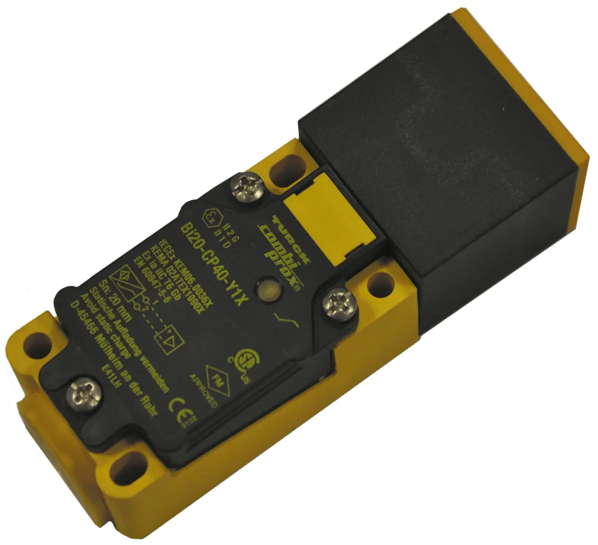 Produktfoto 1 von Turck BI 20 Näherungssensor Induktiv, Kubisch 20 mm NAMUR 8,2 V dc / 1,2 mA, IP67