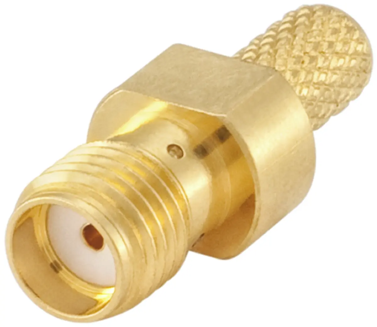 Produktfoto 1 von Rosenberger 32K107 Buchse Koaxialsteckverbinder SMA-Steckverbinder, Kabel, für Flexibel-Kabel, 50 Ω Crimpbefestigung,
