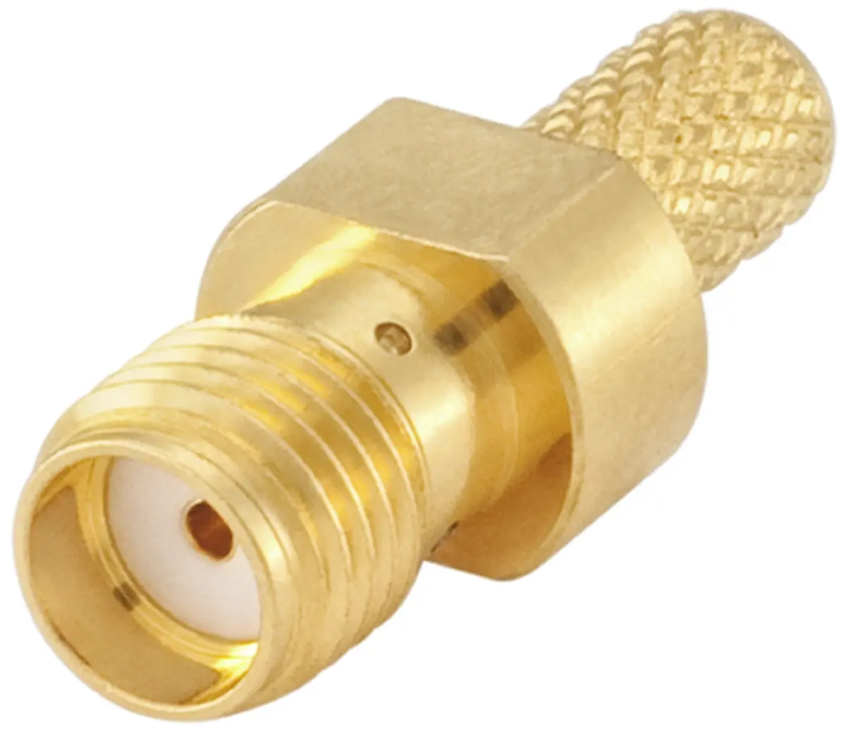 Produktfoto 1 von Rosenberger 32K107 Buchse Koaxialsteckverbinder SMA-Steckverbinder, Kabel, für Flexibel-Kabel, 50 Ω Crimpbefestigung,