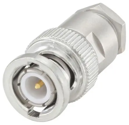 Produktfoto 1 von Rosenberger 51S106 Stecker Koaxialsteckverbinder BNC-Steckverbinder, Kabel, für RG58C/U, RG141A/U-Kabel, 50 Ω Klemme,
