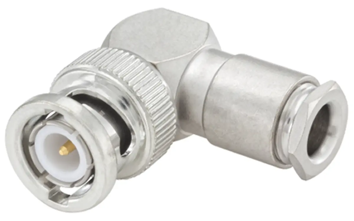 Produktfoto 1 von Rosenberger 51S201 Stecker Koaxialsteckverbinder BNC-Steckverbinder, Kabel, für RG141A/U, RG58C/U-Kabel, 50 Ω Klemme,