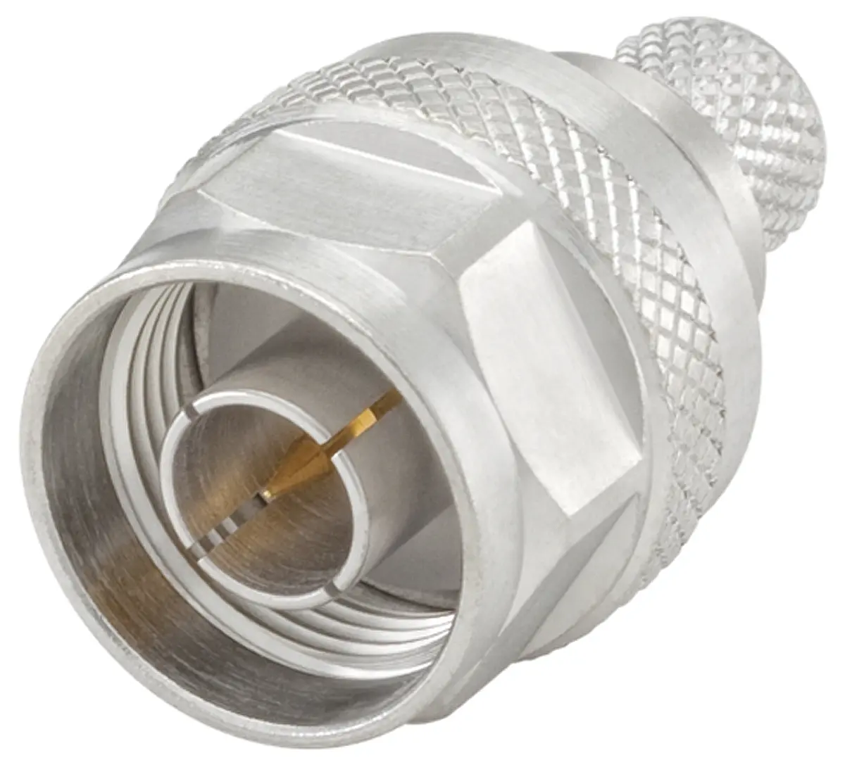 Rosenberger N Stecker Koaxialsteckverbinder N-Steckverbinder, Kabel, für Flexibel-Kabel, 50 Ω Crimpbefestigung,