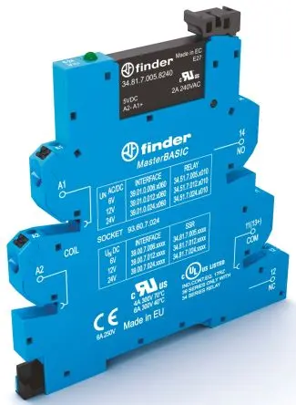 Produktfoto 1 von Finder 39 Halbleiter-Interfacerelais 400V DIN-Hutschiene