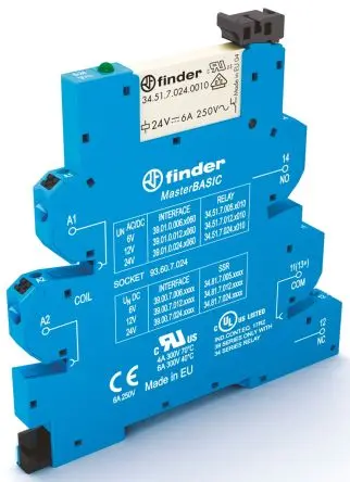 Produktfoto 1 von Finder 39 Interface Relais 110V ac/dc, 1-poliger Umschalter DIN-Hutschiene 5.6mA