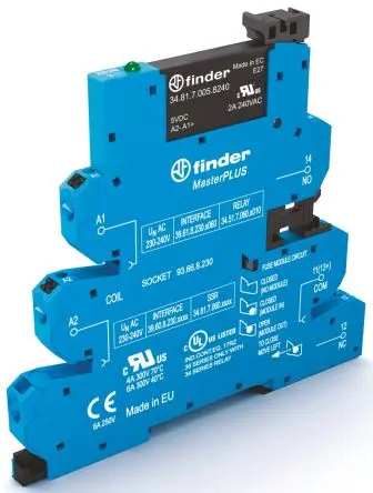 Produktfoto 1 von Finder 39 Halbleiter-Interfacerelais DIN-Hutschiene Einsteckbar