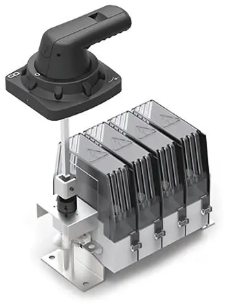 Produktfoto 1 von Craig & Derricott SCOD Trennschalter 3-polig DIN-Hutschiene 63A 30 kW Schwarz IP65 3-phasig