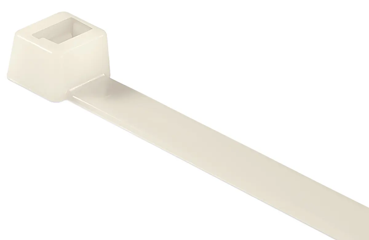 Produktfoto 1 von HellermannTyton LK2 Nylon 6.6 Kabelbinder Innen gezackt Natur 4.8 mm x 120 mm