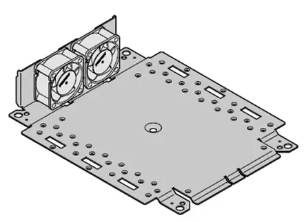 Produktfoto 1 von nVent SCHROFF Stahl Anthrazit Gehäuse-Zubehör, 444 mm Elektronisches Gehäuse Interscale M x 177 mm