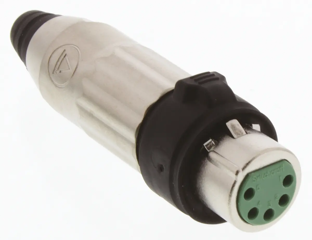 Produktfoto 1 von Switchcraft Gerade 5-polig Kabel Buchse Gold XLR-Steckverbinder, 500 V