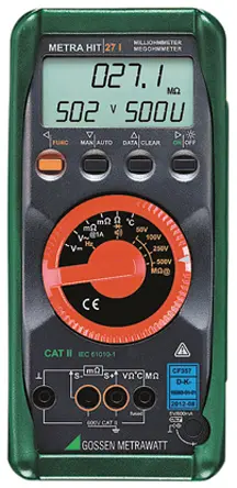 Produktfoto 1 von Gossen Metrawatt Tragbar Multimeter 0.0001 V ac / 1 A ac 0.0001 V dc