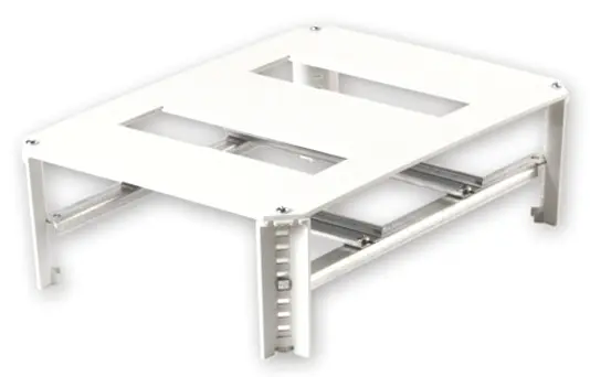 Fibox Typ Gehäuserahmen 2-Einbaustellen 22-Module B. 359 mm H. 163 mm L. 259 mm Schrank Serie ARCA 4030