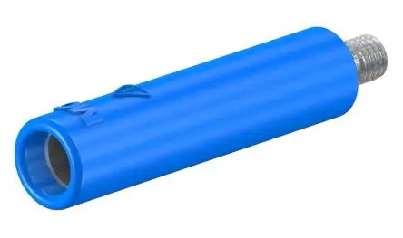 Produktfoto 1 von Staubli 4 mm Buchse Blau Buchse für Laborstecker, Kontakt Nickel, 600V 32A, Schraubanschluss
