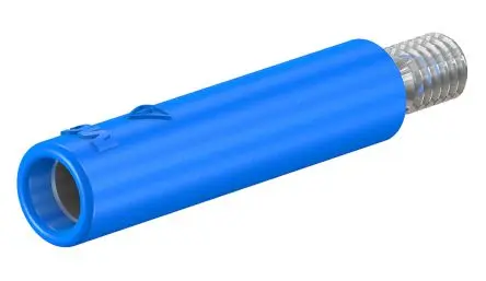 Staubli 4 mm Buchse Blau Buchse für Laborstecker, Kontakt Nickel, 600V 32A, Schraubanschluss
