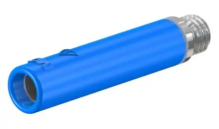 Staubli 4 mm Buchse Blau Buchse für Laborstecker, Kontakt Nickel, 30 V, 60V dc 32A, Schraubanschluss
