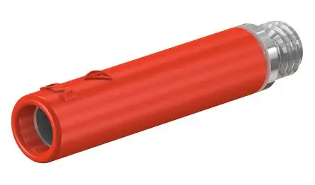 Produktfoto 1 von Staubli 4 mm Buchse Rot Buchse für Laborstecker, Kontakt Nickel, 30 V, 60V dc 32A, Schraubanschluss