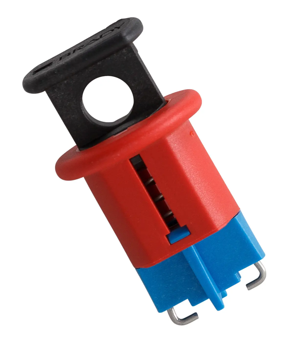 Produktfoto 1 von Brady Glasfaserverstärktes Nylon Aussperrung Typ Leitungsschutzschalter-Verriegelungen, 1-fach Verriegelung 7.14 mm, Rot