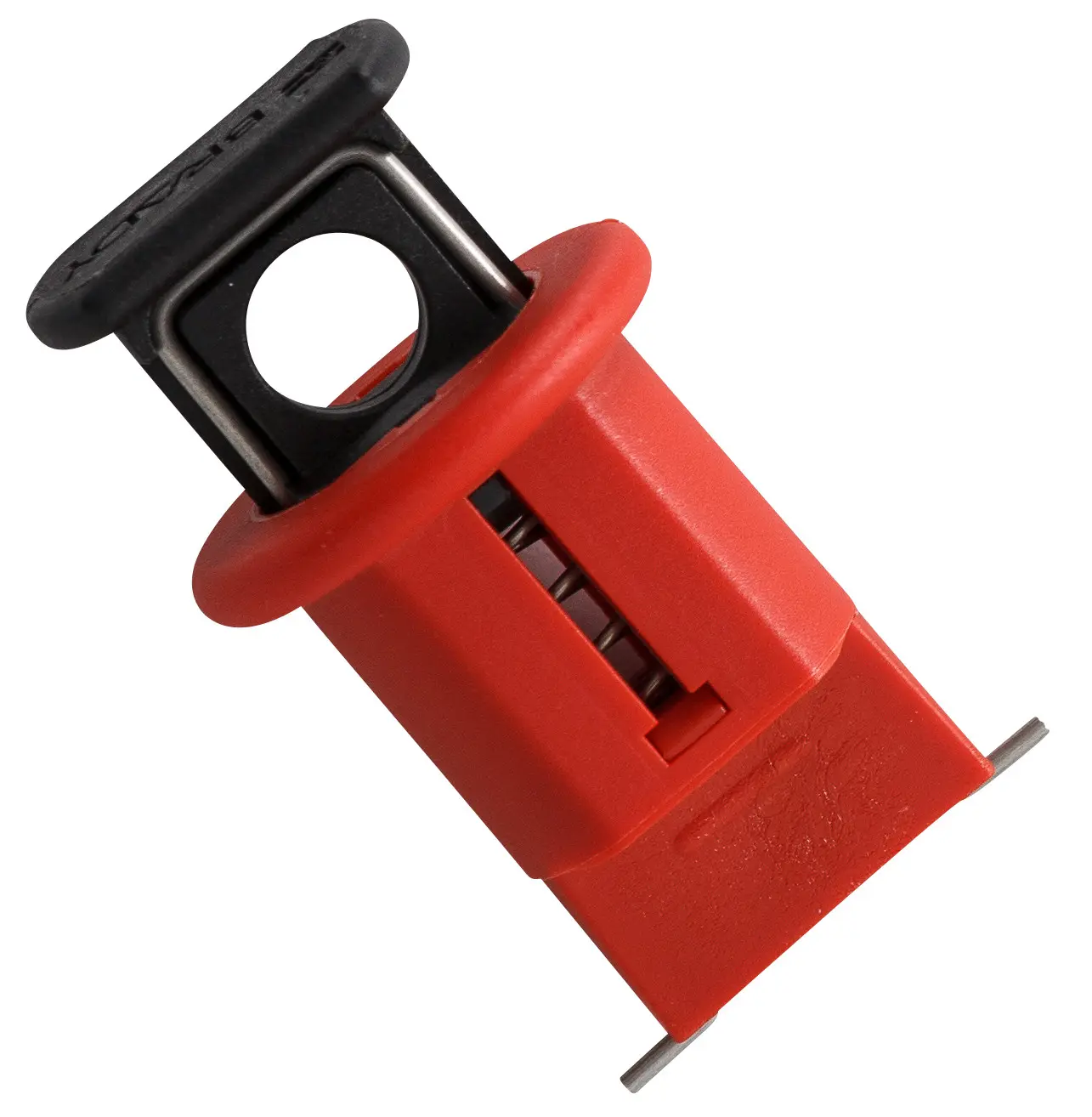 Produktfoto 1 von Brady Glasfaserverstärktes Nylon Aussperrung Typ Leitungsschutzschalter-Verriegelungen, 1-fach Verriegelung 7.14 mm, Rot