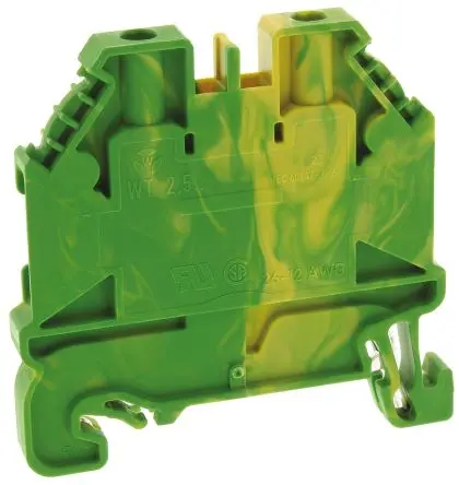 Produktfoto 1 von Wieland WT 2.5 PE Schutzleiterklemme 1 Grün, Gelb, 2.5mm², 1kV Schraubbefestigung ATEX