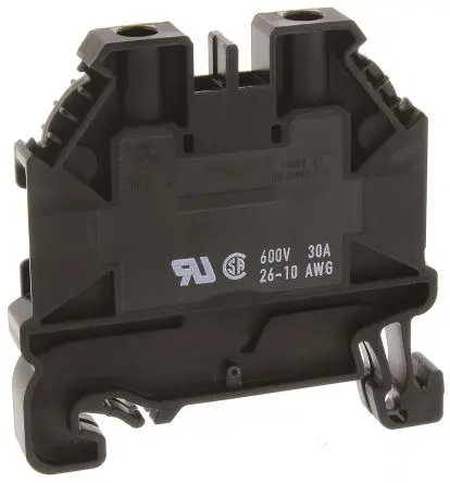 Produktfoto 1 von Wieland WT 4 Anschlussklemmenblock für Durchkontaktierung 1 Schwarz, 10AWG, 26 AWG, 1kV Schraubbefestigung ATEX
