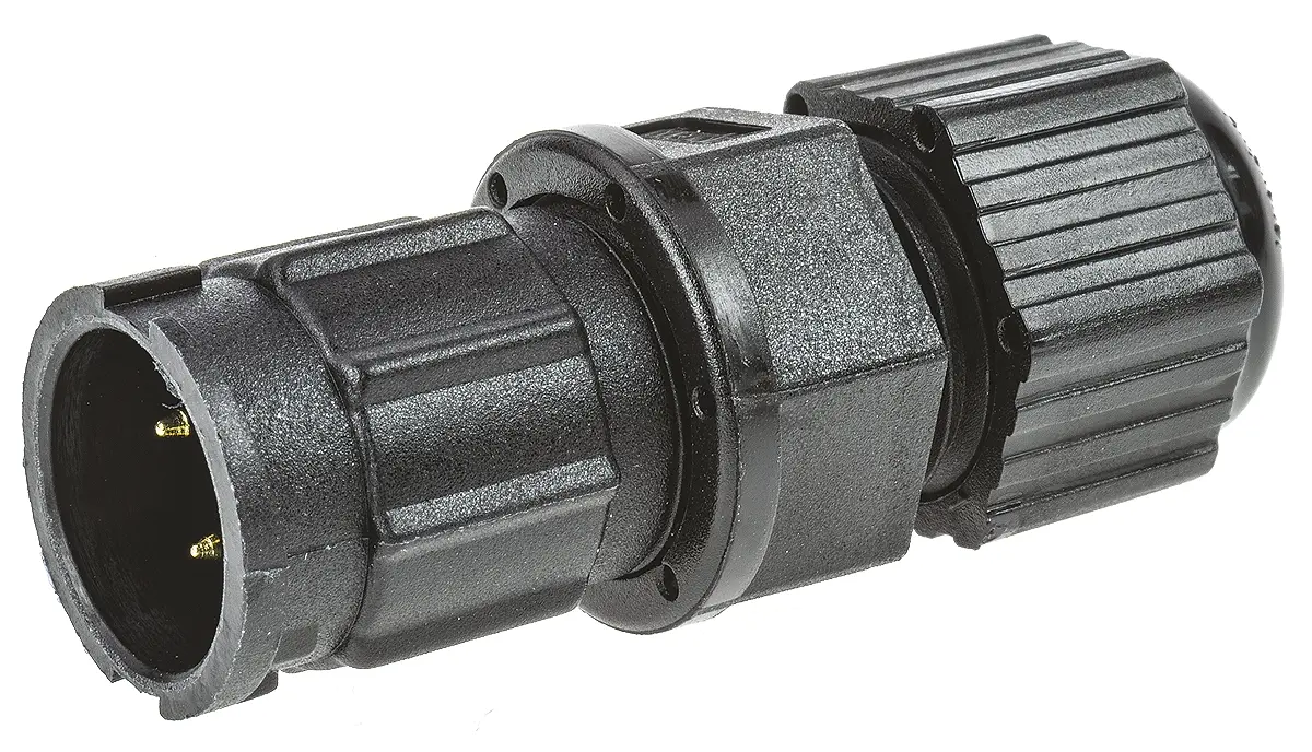 Produktfoto 1 von Amphenol Industrial Ceres 20 mm Standard Rundsteckverbinder Stecker 3-polig Stecker 5A Kabel IP67