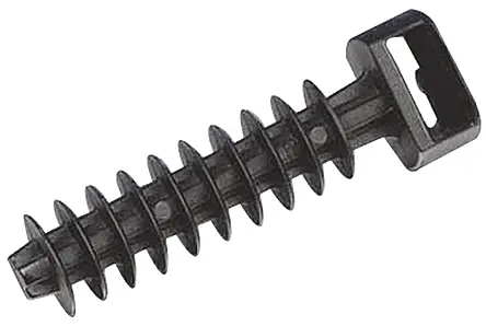 Produktfoto 1 von Thomas & Betts Col-Ty Polyamid Kabelbinder Wandstopfen Schwarz 13.2 mm x 43.1 mm