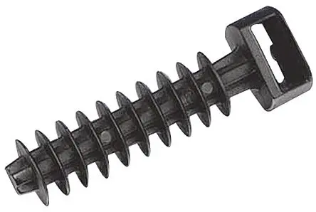Produktfoto 1 von Thomas & Betts Col-Ty Polyamid Kabelbinder Wandstopfen Schwarz 13.2mm x 43.1 mm