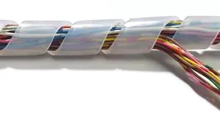 Produktfoto 1 von Thomas & Betts Spiral-Kabelumwicklung / 12 mm Polyethylen Schwarz, für Kabel-Ø 9 mm bis 65 mm, Länge 10 m