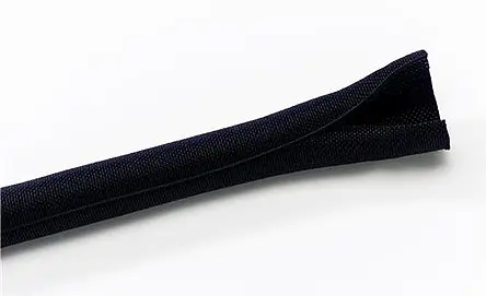 Produktfoto 1 von Thomas & Betts Bind-It Kabelschlauch Schwarz Polyester für Kabel-Ø 5mm bis 38mm, Länge 25m Umflochten